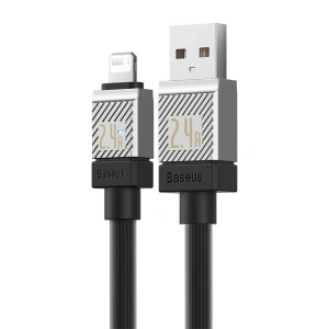 Kabel Baseus CoolPlay Series USB-A/Lightning, 2.4A 2m (czarny)