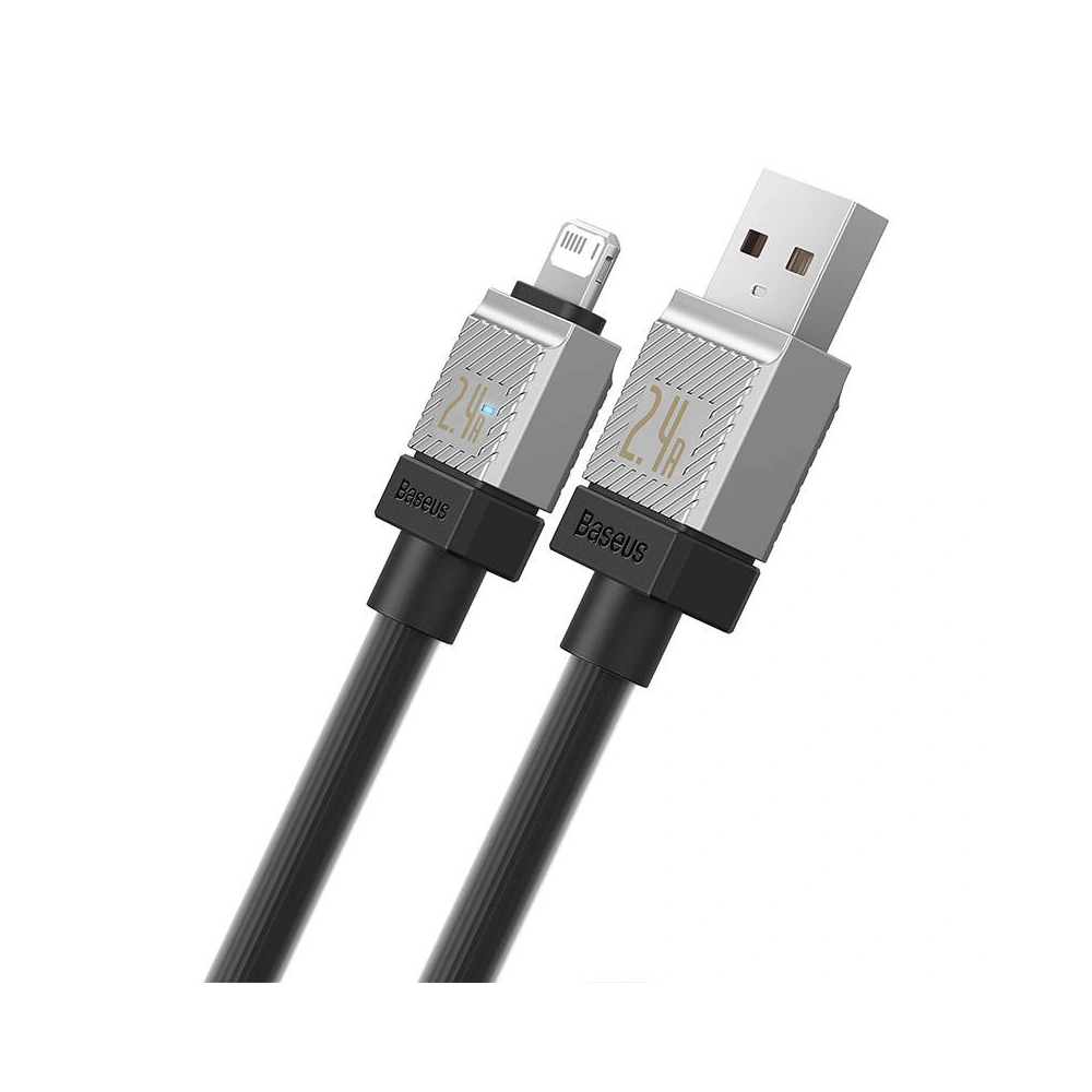 Hurtownia GSM - Cablul Baseus CoolPlay Series USB-A/Lightning, 2.4A 2m (negru) - BSU4277 - {ean13} - Hurt