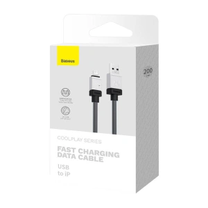 Kabel Baseus CoolPlay Series USB-A/Lightning, 2.4A 2m (czarny)