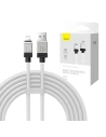 Cablu Baseus CoolPlay Series USB-A/Lightning, 2.4A 2m (alb)