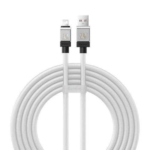 Kabel Baseus CoolPlay Series USB-A/Lightning, 2.4A 2m (biały)