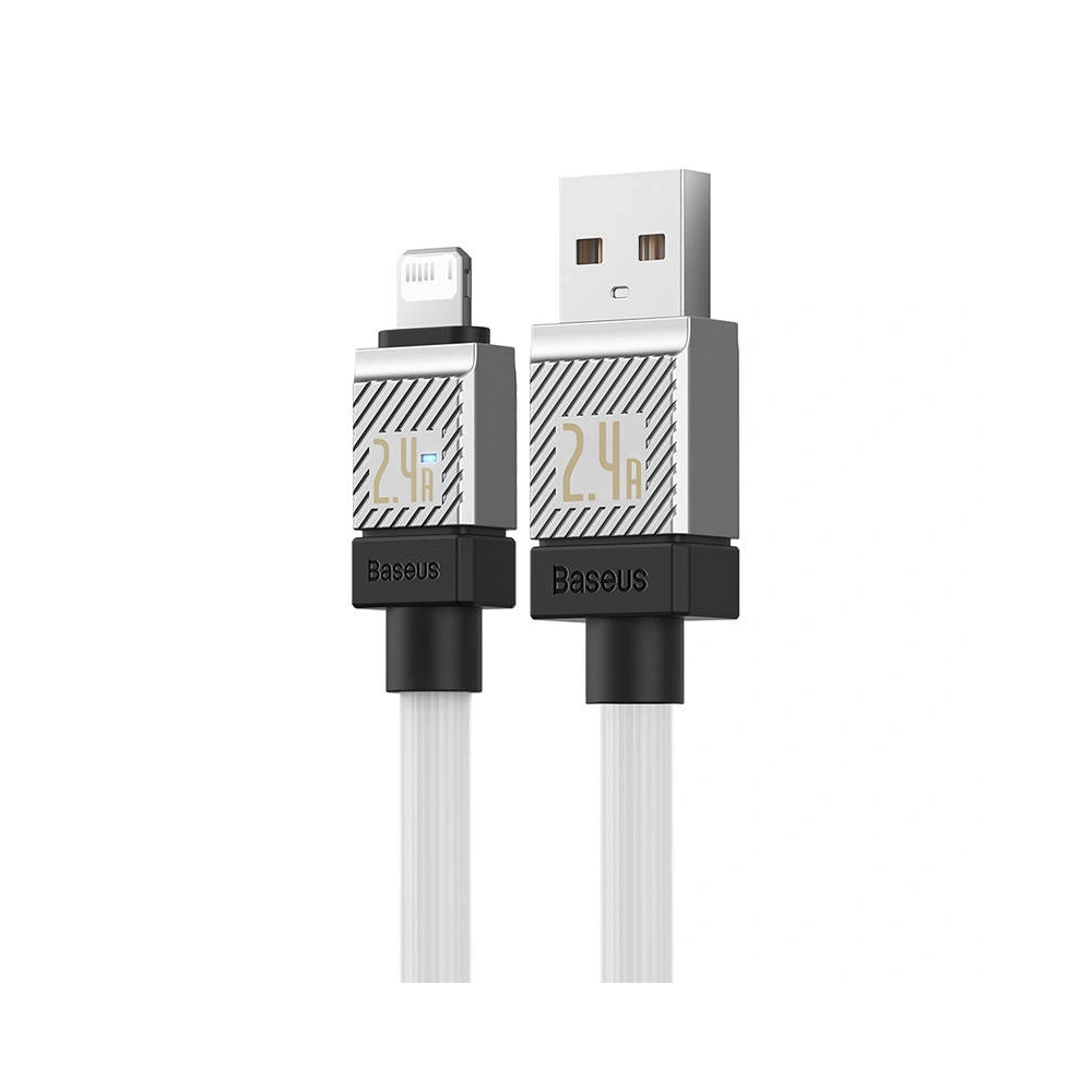 Hurtownia GSM - Cablu Baseus CoolPlay Series USB-A/Lightning, 2.4A 2m (alb) - BSU4278 - {ean13} - Hurt