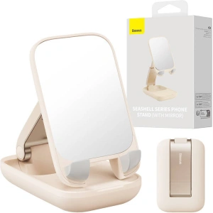 Hurtownia GSM - Urmă de birou Baseus Suport pliabil pentru telefon Mirror (roz deschis) - BSU4280 - {ean13} - Hurt