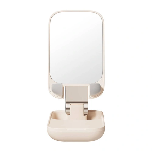 Uchwyt biurkowy Baseus Folding Phone Stand Mirror (jasny róż)