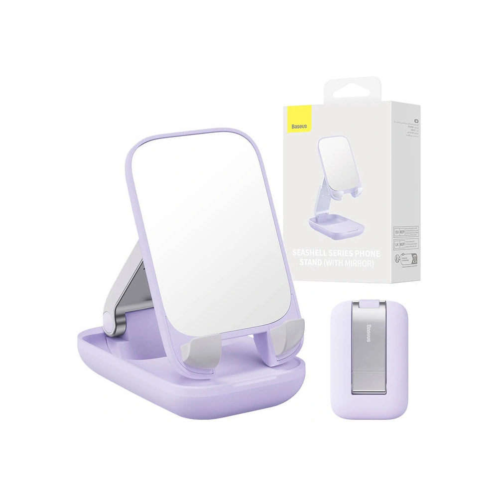 Hurtownia GSM - Uchwyt biurkowy Baseus Folding Phone Stand Mirror (fioletowy) - BSU4281 - {ean13} - Hurt