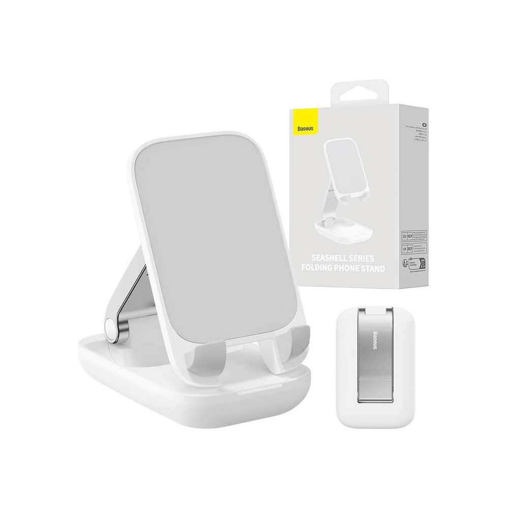 Hurtownia GSM - Următorul suport de birou Baseus pentru telefon pliabil (alb) - BSU4283 - {ean13} - Hurt