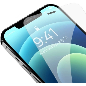 Szkło hartowane Baseus 0.4mm Corning HD Apple iPhone 12/12 Pro + zestaw czyszczący