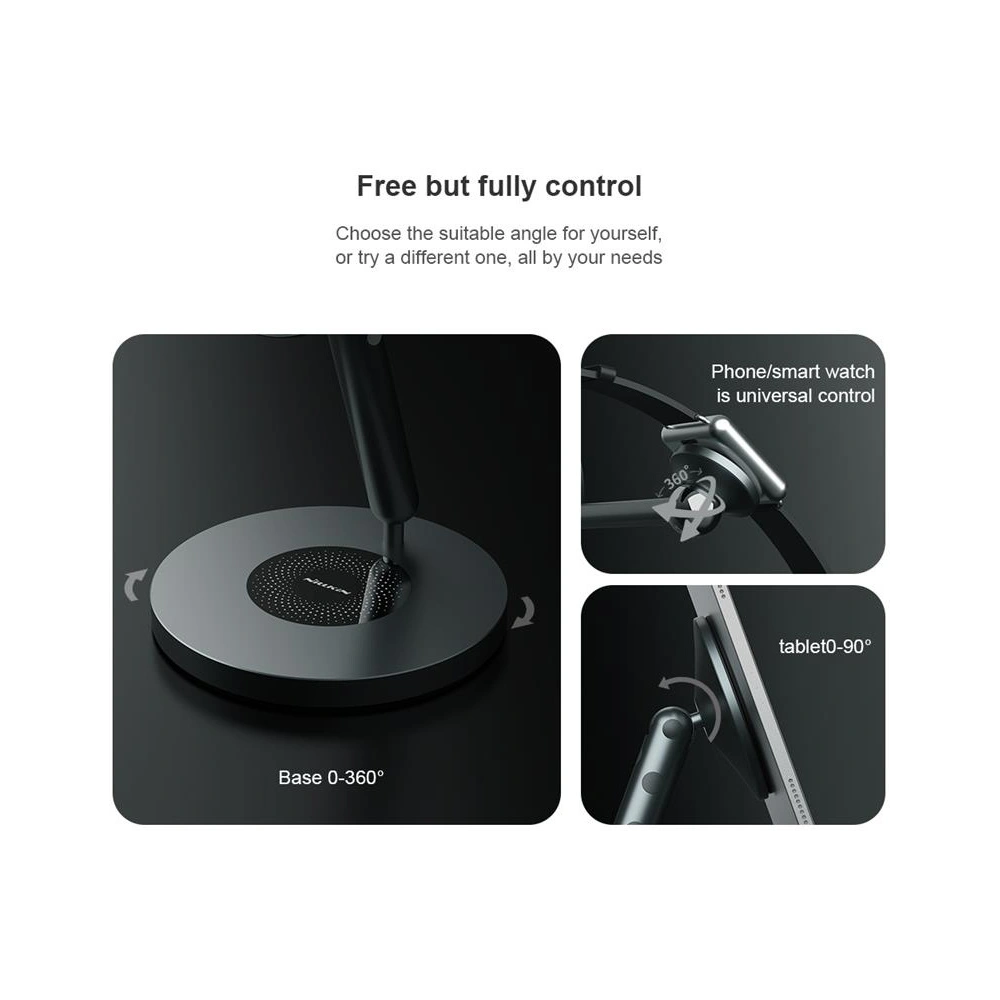 Hurtownia GSM - Urmărește cu atenție suportul multifuncțional pentru birou Nillkin Snapbranch Modular Device Station Gray/Szary. - NLK1145 - {ean13} - Hurt