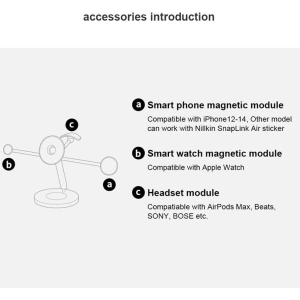 Hurtownia GSM - Urmărește cu atenție suportul multifuncțional pentru birou Nillkin Snapbranch Modular Device Station Gray/Szary. - NLK1145 - {ean13} - Hurt