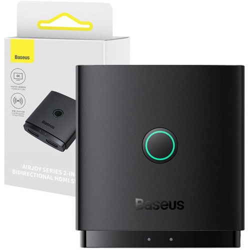 Baseus Distributor - 6932172631796 - BSU4297 - Baseus AirJoy Series 2-in-1 Bidirectional HDMI Switch (black) - B2B homescreen