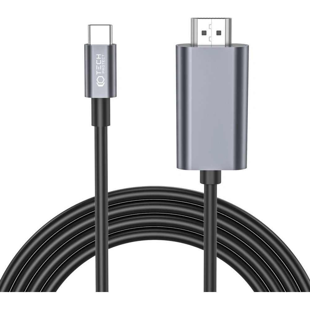Hurtownia GSM - Kabel Tech-Protect Ultraboost USB-C/HDMI 4K 60hz 200cm Schwarz - THP2040 - {ean13} - Hurt