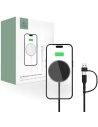 Vezeték nélküli töltő Tech-Protect Qi15W-A25 Magnetic Magsafe Vezeték nélküli töltő Fekete