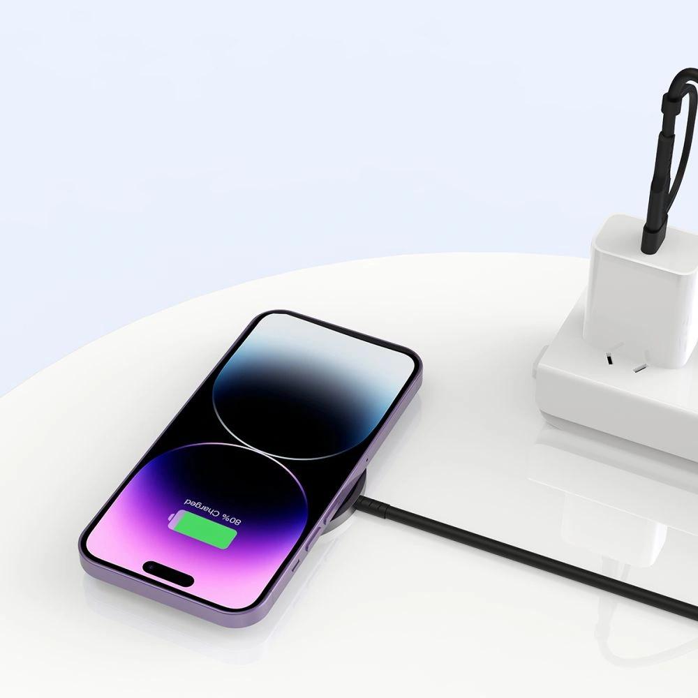 Hurtownia GSM - Vezeték nélküli töltő Tech-Protect Qi15W-A25 Magnetic Magsafe Vezeték nélküli töltő Fekete - THP2041 - {ean13} - Hurt