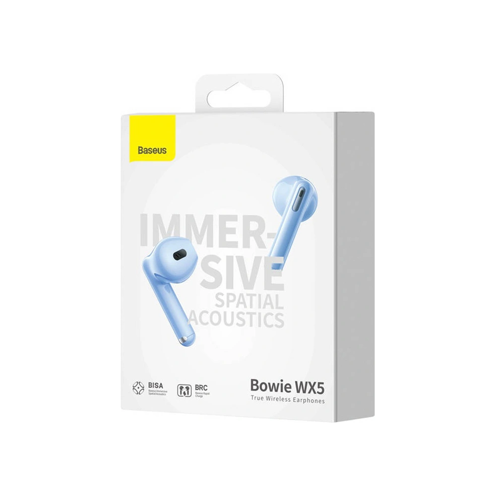 Hurtownia GSM - Sluchátka TWS Baseus Bowie WX5 Bluetooth 5.3 (modré) - BSU4314 - {ean13} - Hurt