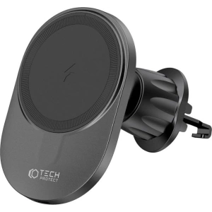 Hurtownia GSM - Upevnění do auta s bezdrátovou nabíječkou MagSafe Tech-Protect MM15W-V1 Magnetic Vent Car Mount Wireless Charger 15W Black - THP2043 - {ean13} - Hurt