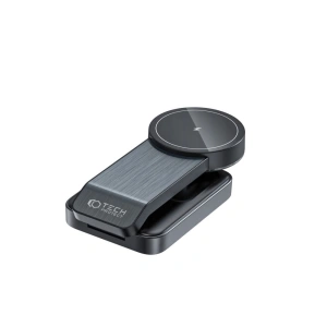 Hurtownia GSM - MagSafe vezeték nélküli töltő Tech-Protect Qi15W-A28 3in1 Magnetic vezeték nélküli töltő fekete - THP2044 - {ean13} - Hurt