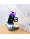 Hurtownia GSM - MagSafe vezeték nélküli töltő Tech-Protect Qi15W-A28 3in1 Magnetic vezeték nélküli töltő fekete - THP2044 - {ean13} - Hurt