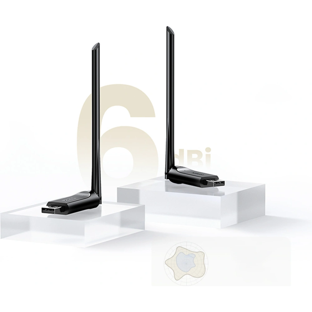 Hurtownia GSM - Card de rețea UGREEN CM496 USB AC650 Dual Band negru - UGR1625 - {ean13} - Hurt