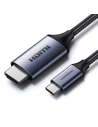 Kabel UGREEN CM565 USB C/HDMI 2.1 8K 60Hz 1.5m grau