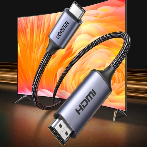 Kabel UGREEN CM565 USB C/HDMI 2.1 8K 60Hz 1.5m szary