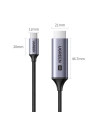 Hurtownia GSM - Kabel UGREEN CM565 USB C/HDMI 2.1 8K 60Hz 1.5m grau - UGR1626 - {ean13} - Hurt