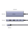 Hurtownia GSM - Adapter HUB UGREEN CM500 USB-C/HDMI - 2x USB-C - 2x USB-A gri - UGR1627 - {ean13} - Hurt