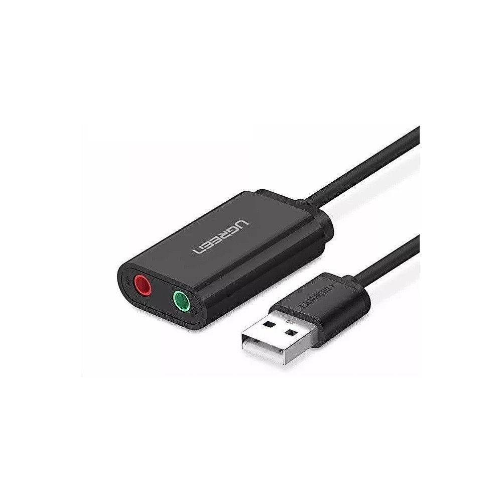 Hurtownia GSM - Externí USB zvuková karta UGREEN 15cm (černá) - UGR1632 - {ean13} - Hurt