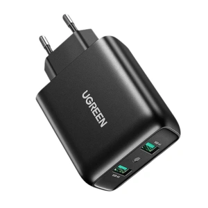 Hurtownia GSM - Síťová nabíječka UGREEN 2xUSB-A, 18W, PD3.0, EU (černá) - UGR1633 - {ean13} - Hurt