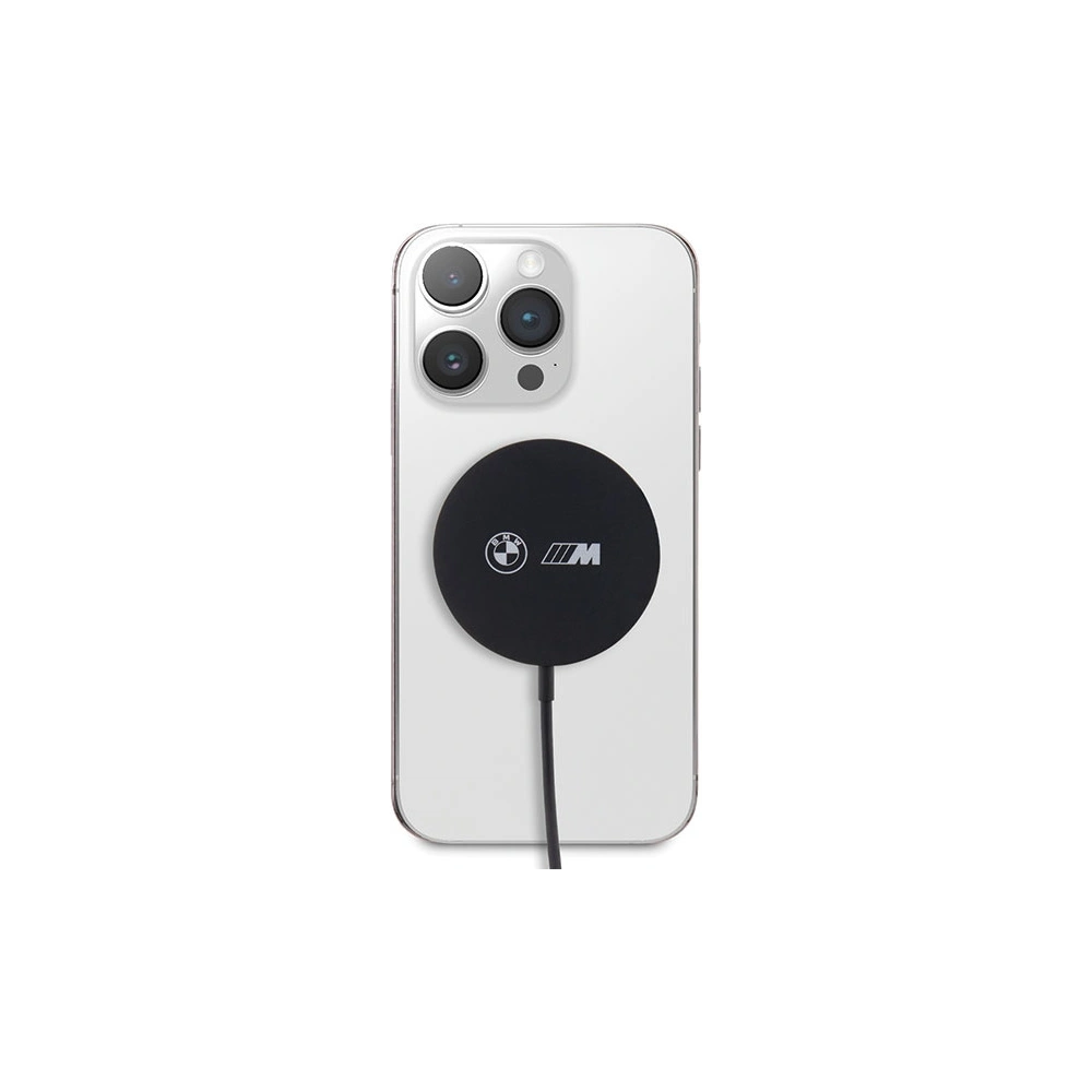 Hurtownia GSM - MagSafe vezeték nélküli töltő BMW BMCBMSPLK 15W fekete/black M Edition - BMW468 - {ean13} - Hurt