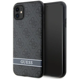 Hurtownia GSM - Etui Guess GUHCN61P4SNK Apple iPhone 11/XR gri/grey hardcase 4G Stripe - GUE2605 - {ean13} - Hurt