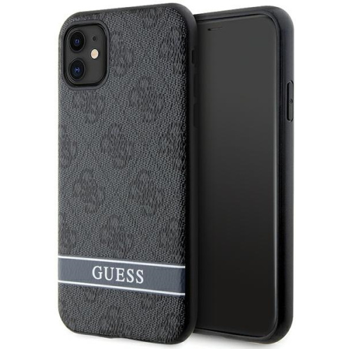 Guess Distributor - 3666339170103 - GUE2605 - Guess GUHCN61P4SNK Apple iPhone 11/XR gray hardcase 4G Stripe - B2B homescreen