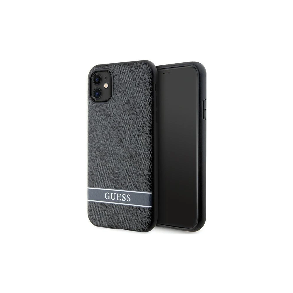 Hurtownia GSM - Etui Guess GUHCN61P4SNK Apple iPhone 11/XR gri/grey hardcase 4G Stripe - GUE2605 - {ean13} - Hurt