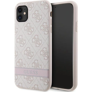 Hurtownia GSM - Etui Guess GUHCN61P4SNP Apple iPhone 11/XR rózsaszín/pink hardcase 4G Stripe - GUE2606 - {ean13} - Hurt