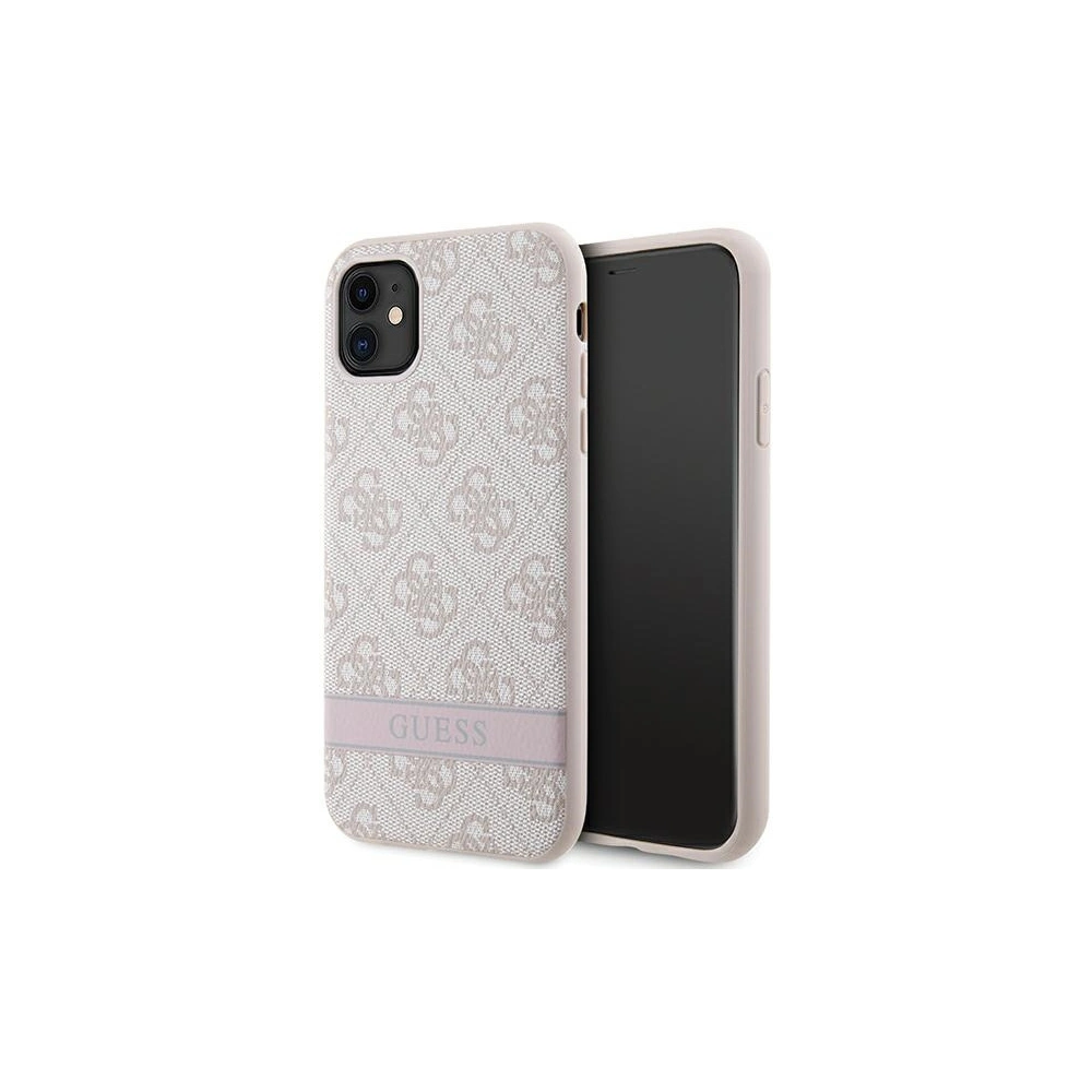 Wholesale Guess GUHCN61P4SNP Apple iPhone 11/XR pink hardcase 4G Stripe - GUE2606 - {ean13} - Hurt
