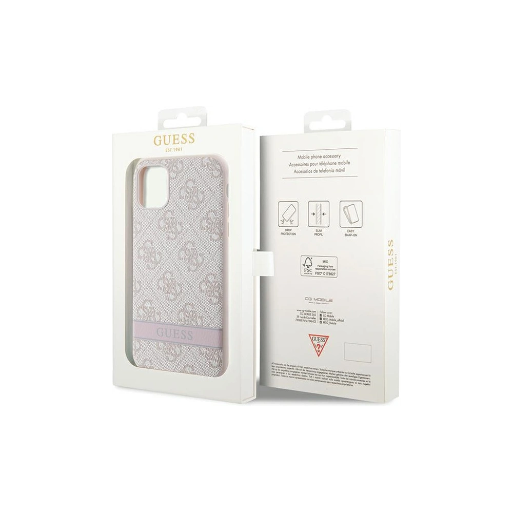 Hurtownia GSM - Etui Guess GUHCN61P4SNP Apple iPhone 11/XR roz/pink hardcase 4G Stripe - GUE2606 - {ean13} - Hurt