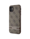 Hurtownia GSM - Etui Guess GUHCN61P4SNW Apple iPhone 11/XR maroniu/brown hardcase 4G Stripe - GUE2607 - {ean13} - Hurt