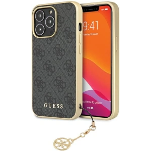 Hurtownia GSM - Etui Guess GUHCP14LGF4GGR Apple iPhone 14 Pro gri/grey hardcase 4G Charms Collection - GUE2608 - {ean13} - Hurt