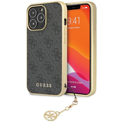 Hurtownia Guess - 3666339169879 - GUE2608 - Etui Guess GUHCP14LGF4GGR Apple iPhone 14 Pro szary/grey hardcase 4G Charms Collection - B2B homescreen
