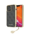 Etui Guess GUHCP14LGF4GGR Apple iPhone 14 Pro szary/grey hardcase 4G Charms Collection