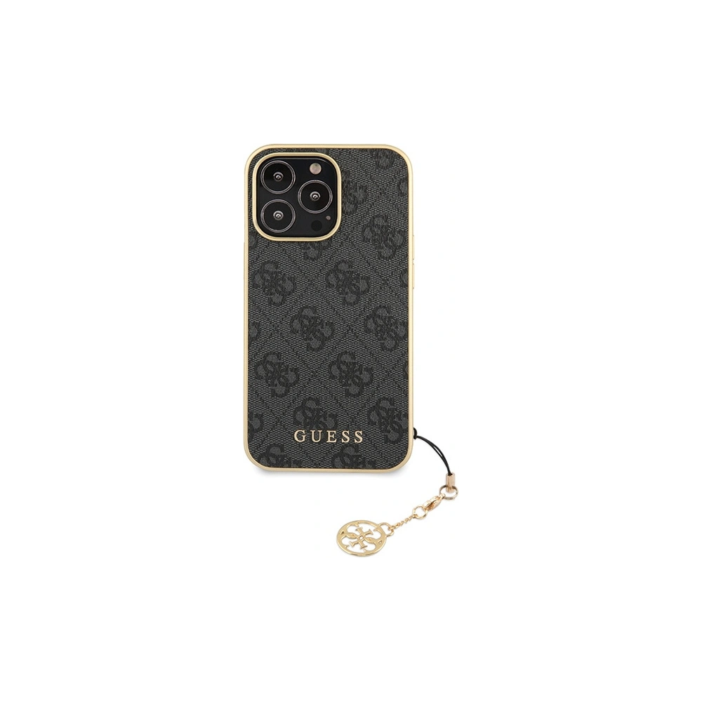 Wholesale Guess GUHCP14LGF4GGR Apple iPhone 14 Pro gray hardcase 4G Charms Collection - GUE2608 - {ean13} - Hurt