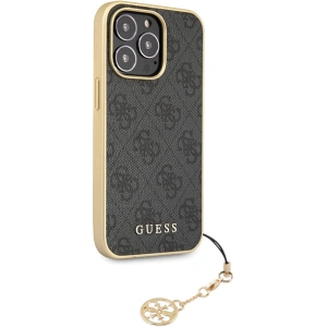 Hurtownia GSM - Etui Guess GUHCP14LGF4GGR Apple iPhone 14 Pro gri/grey hardcase 4G Charms Collection - GUE2608 - {ean13} - Hurt