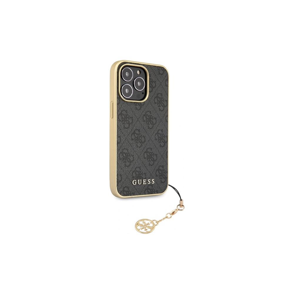 Hurtownia GSM - Etui Guess GUHCP14LGF4GGR Apple iPhone 14 Pro szary/grey hardcase 4G Charms Collection - GUE2608 - {ean13} - Hurt