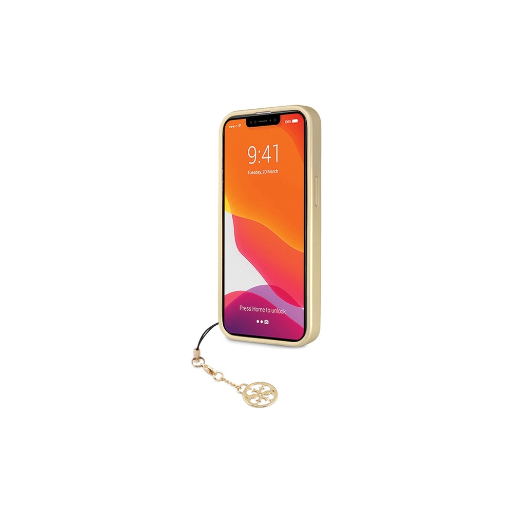 Hurtownia GSM - Etui Guess GUHCP14LGF4GGR Apple iPhone 14 Pro szary/grey hardcase 4G Charms Collection - GUE2608 - {ean13} - Hurt