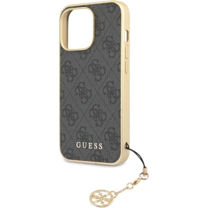 Wholesale Guess GUHCP14LGF4GGR Apple iPhone 14 Pro gray hardcase 4G Charms Collection - GUE2608 - {ean13} - Hurt
