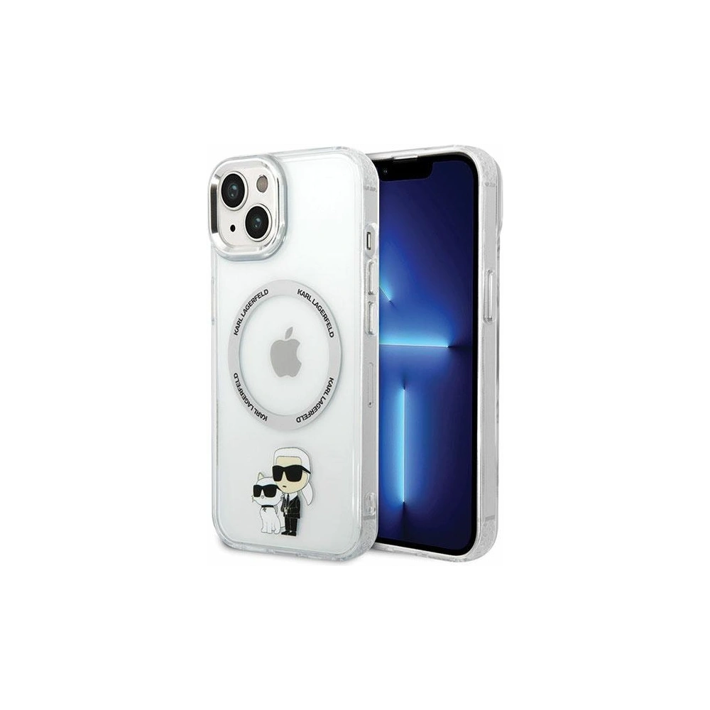 Hurtownia GSM - Etui Karl Lagerfeld KLHMP13MHNKCIT Apple iPhone 13 Hartschale transparent Iconic Karl&Choupette Magsafe - KLD1586 - {ean13} - Hurt