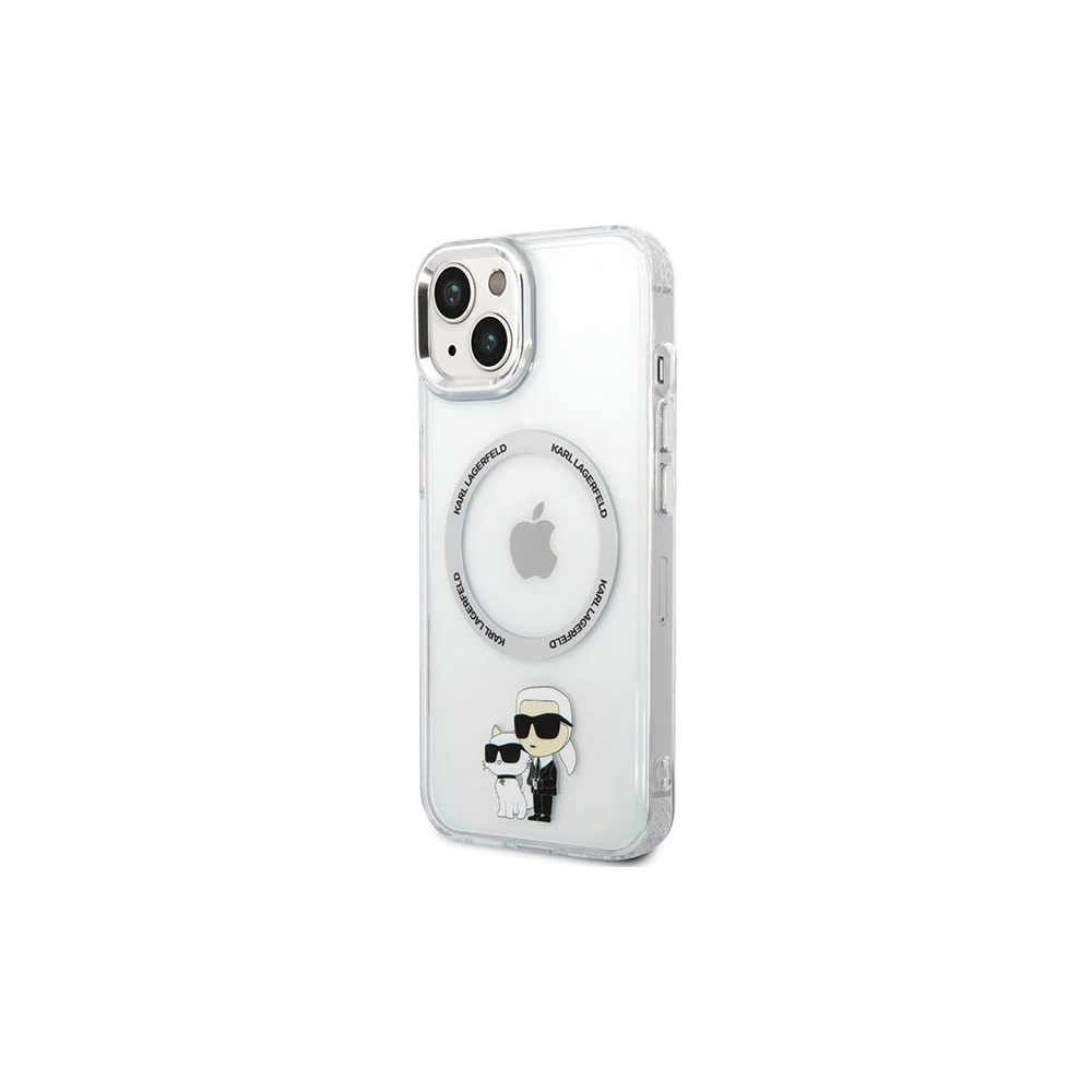 Hurtownia GSM - Etui Karl Lagerfeld KLHMP13MHNKCIT Apple iPhone 13 hardcase transparent Iconic Karl&Choupette Magsafe - KLD1586 - {ean13} - Hurt