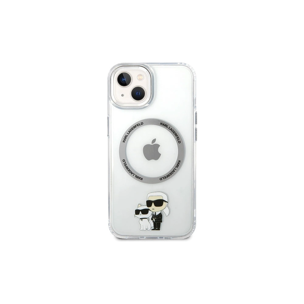 Hurtownia GSM - Etui Karl Lagerfeld KLHMP13MHNKCIT Apple iPhone 13 hardcase transparent Iconic Karl&Choupette Magsafe - KLD1586 - {ean13} - Hurt