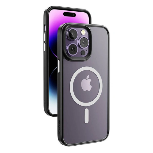 Etui McDodo Crystal Apple iPhone 14 Pro Max (czarne)