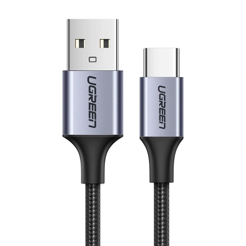 Kabel UGREEN 60125 USB-A/USB-C Quick Charge 3.0 3A 0,5m szary