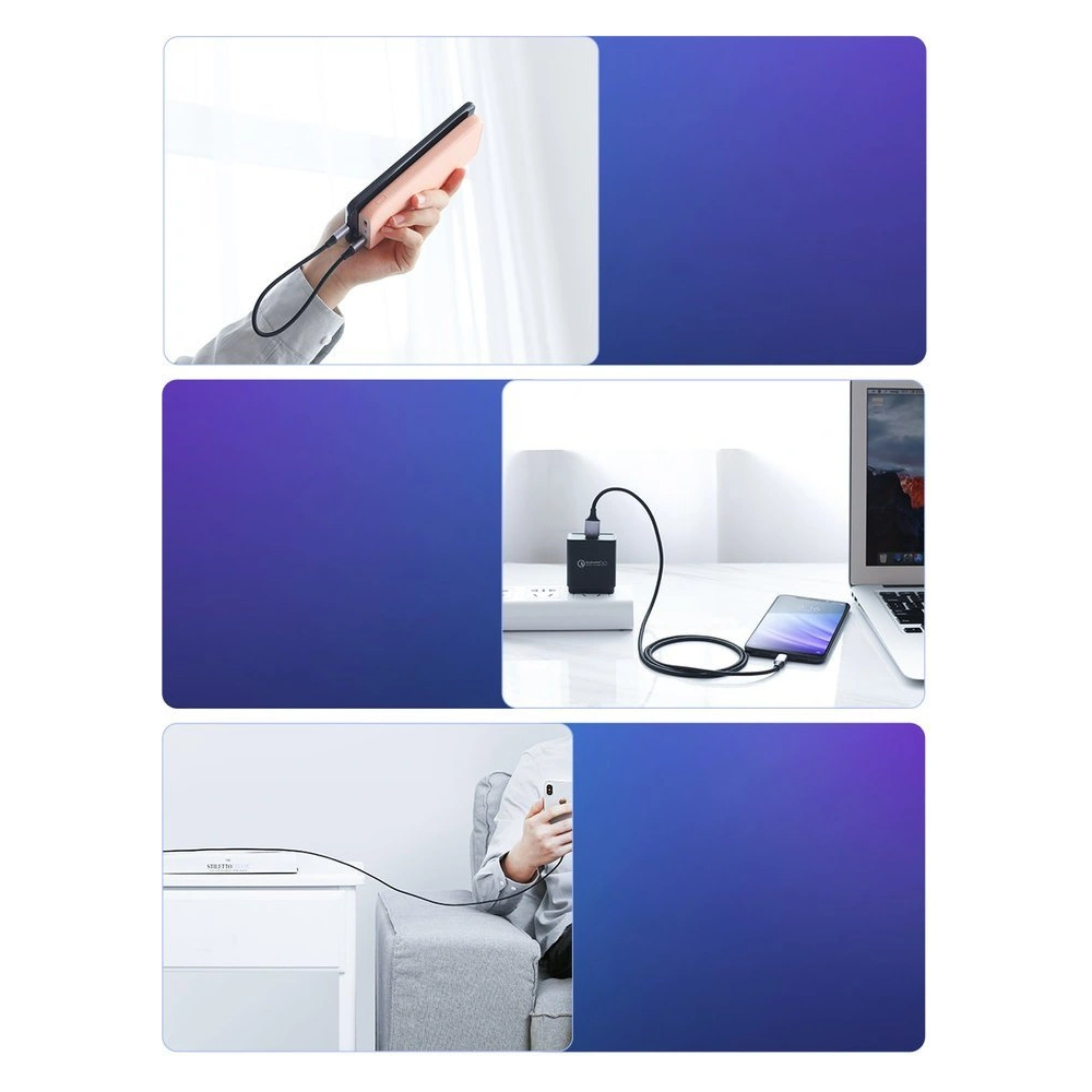 Hurtownia GSM - UGREEN Kabel 60125 USB-A/USB-C Quick Charge 3.0 3A 0,5m grau - UGR1637 - {ean13} - Hurt